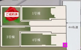 練馬区東大泉6丁目　新築一戸建　西武新宿線　大泉学園の区画図