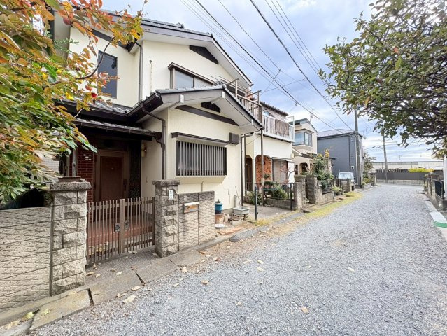 鶴ヶ島市脚折　建築条件なし売地　東武東上線『若葉駅』徒歩18分　【第一小学区】の前面道路含む現地写真