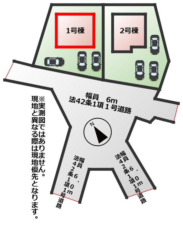 LiveleGarden.S宇都宮駒生町第25の区画図|【全2棟】各号棟の詳細については、お気軽にお問い合わせください♪