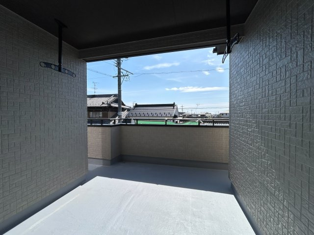 ブルーミングガーデン　一宮市萩原町西宮重　全3区画分譲のバルコニー|バルコニーは南向きで洗濯物もよく乾きます！