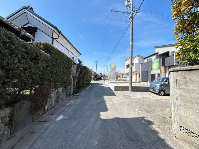 ブルーミングガーデン　一宮市萩原町西宮重　全3区画分譲の前面道路含む現地写真|■前面道路　■ヤマダ不動産　株式会社リライフ　
■夢のマイホーム購入をフルサポートします！