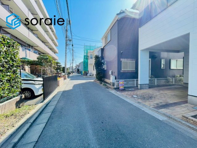 川越市木野目　中古戸建の前面道路含む現地写真|3月12日撮影