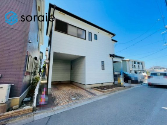 川越市木野目　中古戸建の前面道路含む現地写真|3月12日撮影