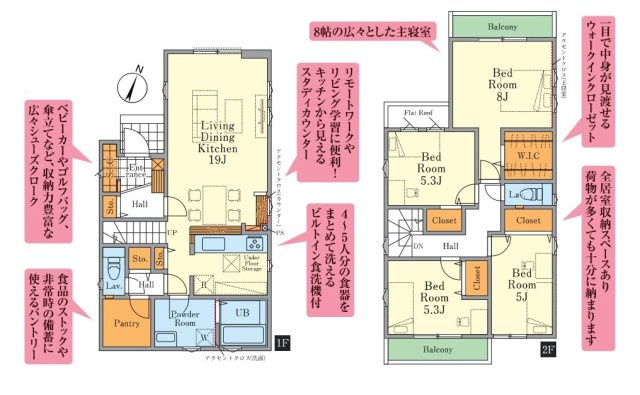 新座市新堀2丁目・全1棟　新築一戸建　～LDK19帖～