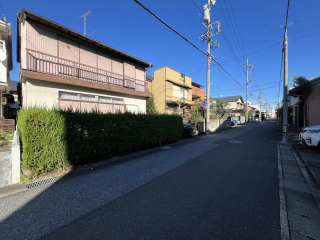土地　松風町1丁目の前面道路含む現地写真