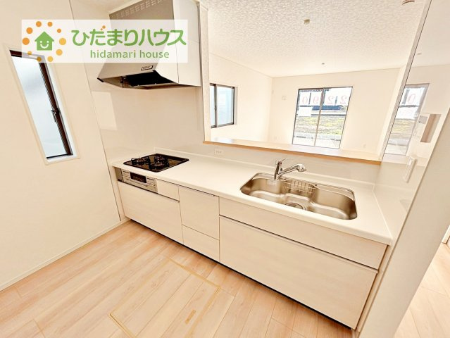 【キッチン】 | 結城市結城第40　新築戸建　1号棟 | 料理をしながらでも、ご家族との会話を楽しめる対面式キッチン♪