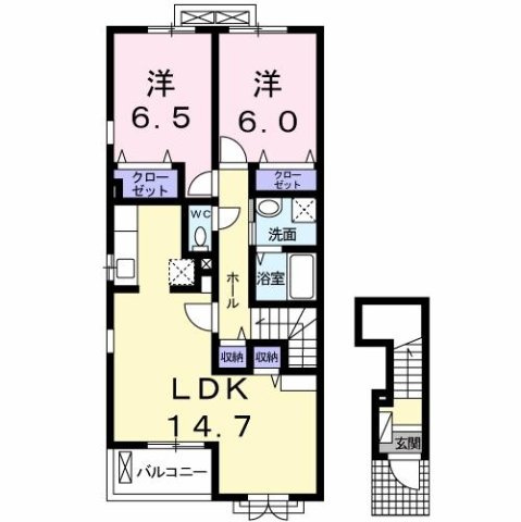 【間取り】 | ロータス南島田Ｄ