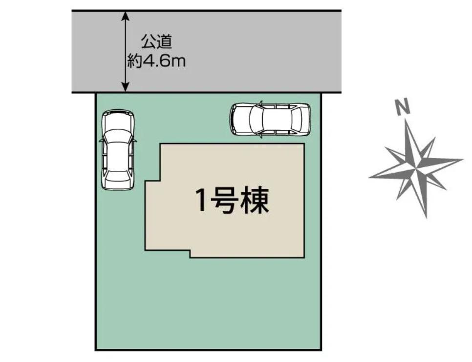 土浦市天川2丁目6期　新築戸建の完成予想図