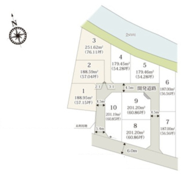 【区画図】 | 加須市久下第7期　ワイウッドコート　新築戸建　全10棟　1号棟