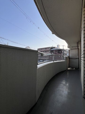 マンション花園のバルコニー