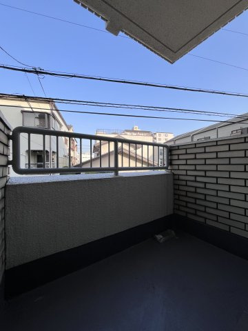 マンション花園のバルコニー