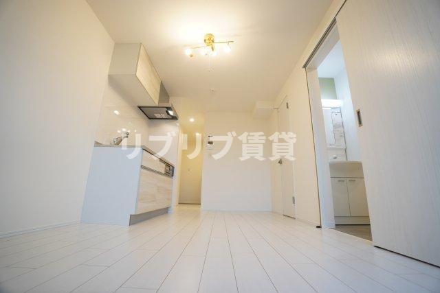 Lyk都町B棟の居間・リビング