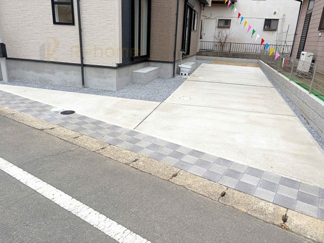 龍ケ崎市姫宮町　新築戸建て　1号棟の駐車場|カースペースは2台お停めいただけます♪