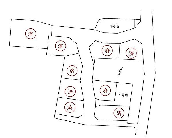 加古川市加古川町中津　　JR「日岡駅」徒歩12分の区画図
