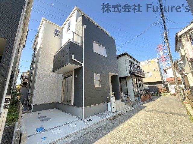 三郷市谷口　新築戸建　全1棟の前面道路含む現地写真|前面道路含む現地写真です。