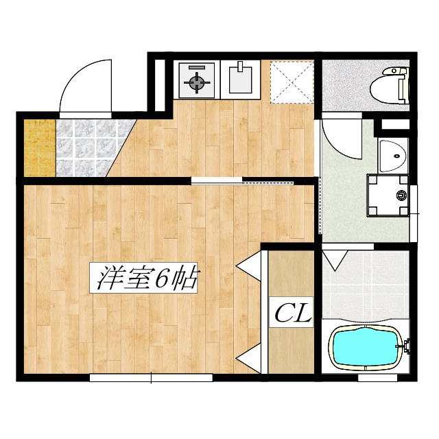 ドルフクレセント　参番館の間取り|人気のバス・トイレ・洗面台独立タイプ。