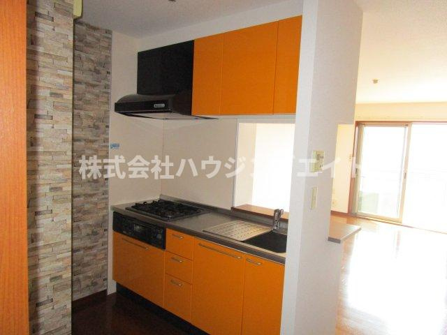 ひたちなか市高場６丁目のアパートのキッチン