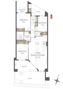 【間取り】レクセルガーデン鎌ケ谷ビューステージ 