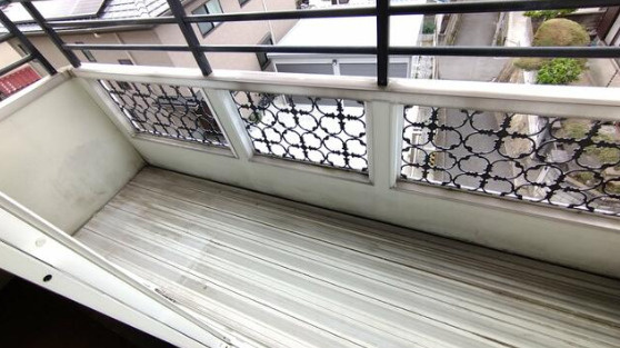 大蔵谷ハイツのバルコニー