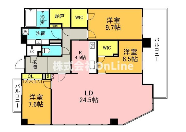 【間取り】 | グランドメゾン大阪上本町