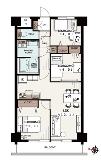 【間取り】 | 秀和浦和領家レジデンス