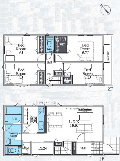 藤沢市本藤沢2期　新築戸建　全2棟2号棟