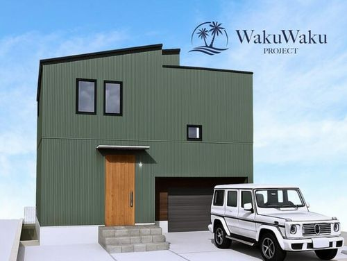 【外観】 | 【仲介手数料０円】相模原市中央区上溝　新築一戸建て　6号棟　全6棟 | 6号棟外観パース　相模原市中央区上溝　新築一戸建て　
