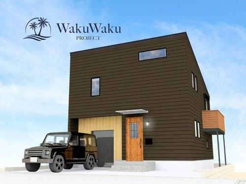 【外観】 | 【仲介手数料０円】相模原市中央区上溝　新築一戸建て　6号棟　全6棟 | 5号棟外観パース　相模原市中央区上溝　新築一戸建て　