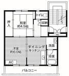 ビレッジハウス生守第二　2号棟　の間取り