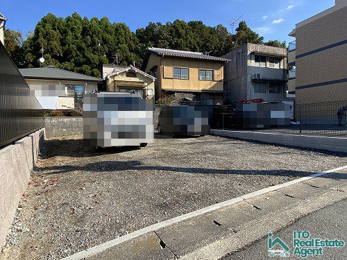 北白川上池田町 建築条件無し 土地の外観