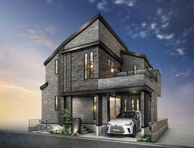 練馬区田柄4丁目　豊かな設備仕様　個性輝く特別な1邸の外観パース