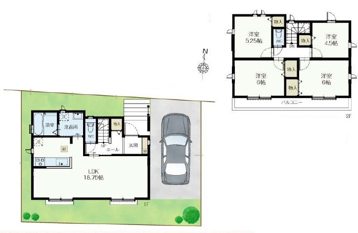 清瀬市中里3丁目・全1棟　新築一戸建　～LDK18.7帖～