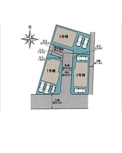 【区画図】 | 川越市今成2丁目　全3棟　3号棟 | 3号棟