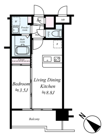 【間取り】 | La Fase VERXEED HAKATA