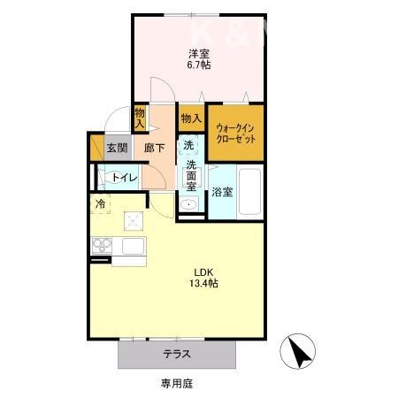 カームベリー　Aの間取り