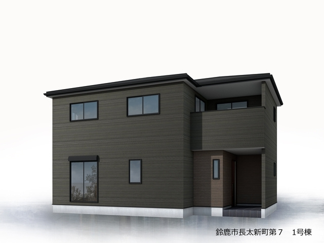 ●鈴鹿市長太新町第7 新築戸建の外観パース