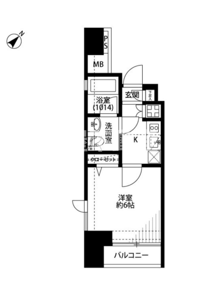 プレール・ドゥーク銀座東の間取り