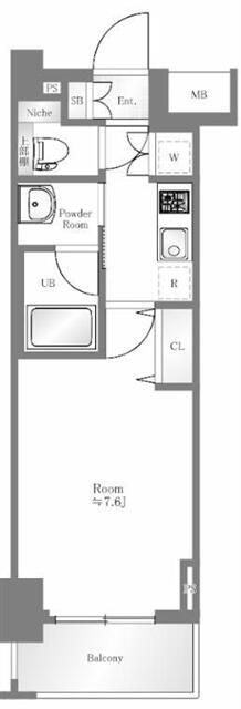 ＡＸＡＳ　ＸＥＢＥＣ秋葉原の間取り|間取りです。