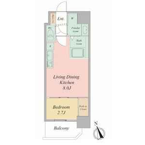 セレニテ夕陽丘エクラの間取り