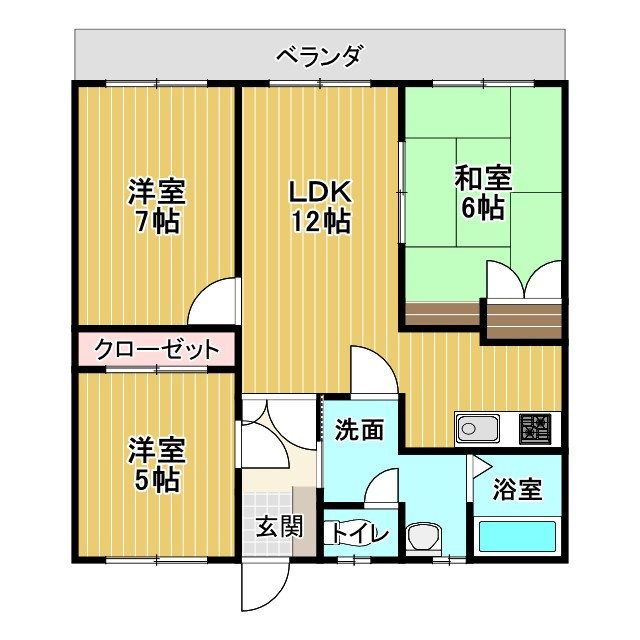 シャンセ赤坂の間取り