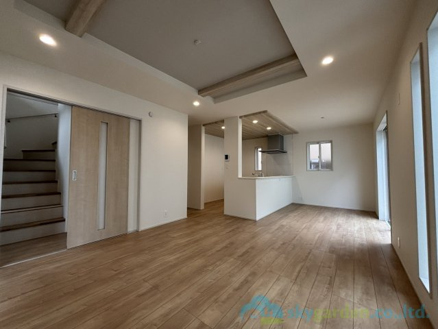 秦野市ひばりヶ丘　新築戸建　全2棟2号棟の区画図