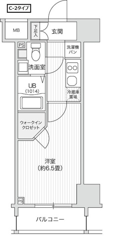 新品家具付きマンション笹塚6(KaGood東京)の間取り|※間取りと異なる場合は現状を優先します。