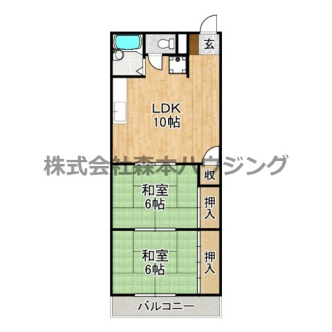 【間取り】 | 　香里ロイヤルプラザ
