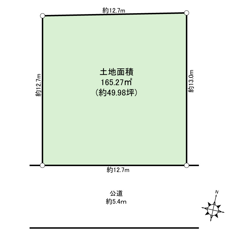 港区南麻布３丁目　売地の土地図