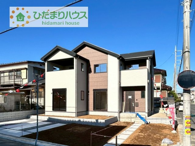 【外観】 | 土浦市天川6期　新築戸建 | デザイナーズのようなお洒落な外観です(^^♪