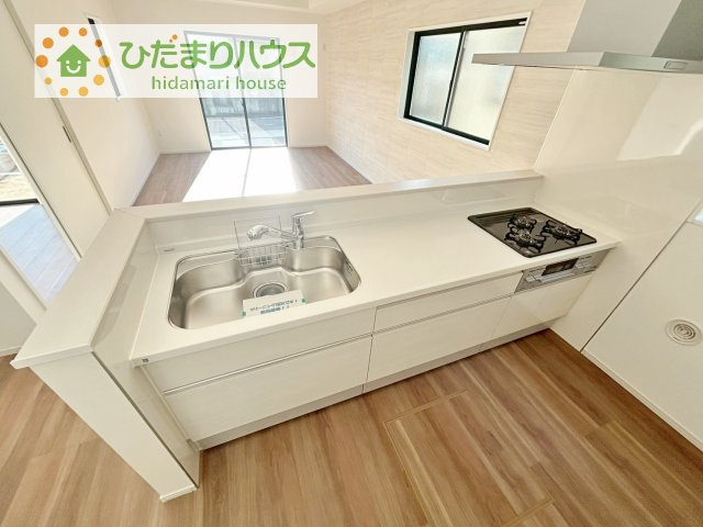 【キッチン】 | 土浦市天川6期　新築戸建 | 料理をしながらでも、ご家族との会話を楽しめる対面式キッチン♪