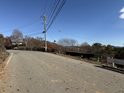 【前面道路含む現地写真】 | 佐久高原美笹別荘地Ｇ－１