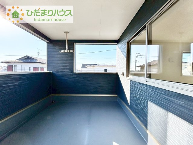 【バルコニー】 | 筑西市下川島第2　新築戸建　1号棟 | 人気が高いインナーバルコニーを採用♪天候を気にせず洗濯物を干せ、紫外線も気にせずに済みます(*^^)v