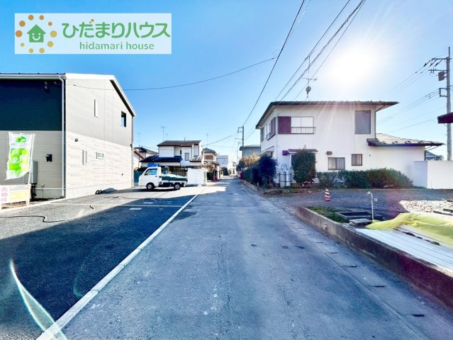 【前面道路含む現地写真】 | 筑西市下川島第2　新築戸建　1号棟