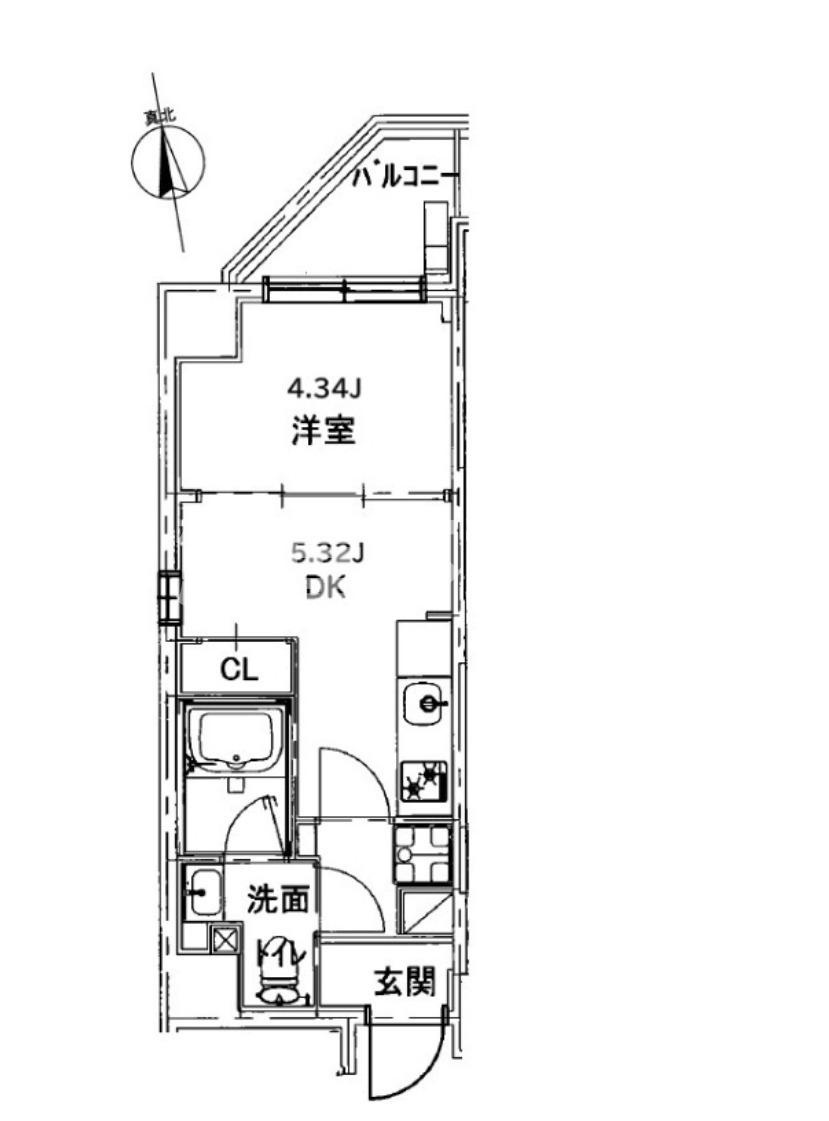 CREAL門前仲町Ⅱの間取り